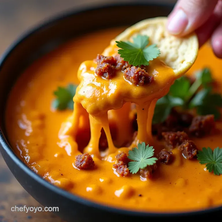The Ultimate Smokin Cowboy Queso FireRoasted Dip with Chorizo