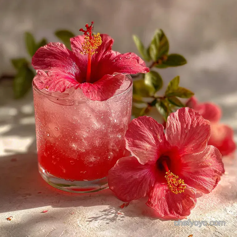 Elegant pink cocktail served in a delicate glass, garnished with a lime. Condensation suggests a chilled, refreshing bever...