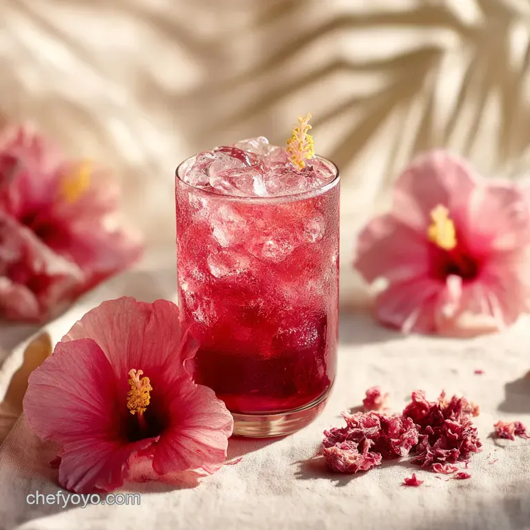 Pink Cocktail: Tart Hibiscus and Tequila Sipper