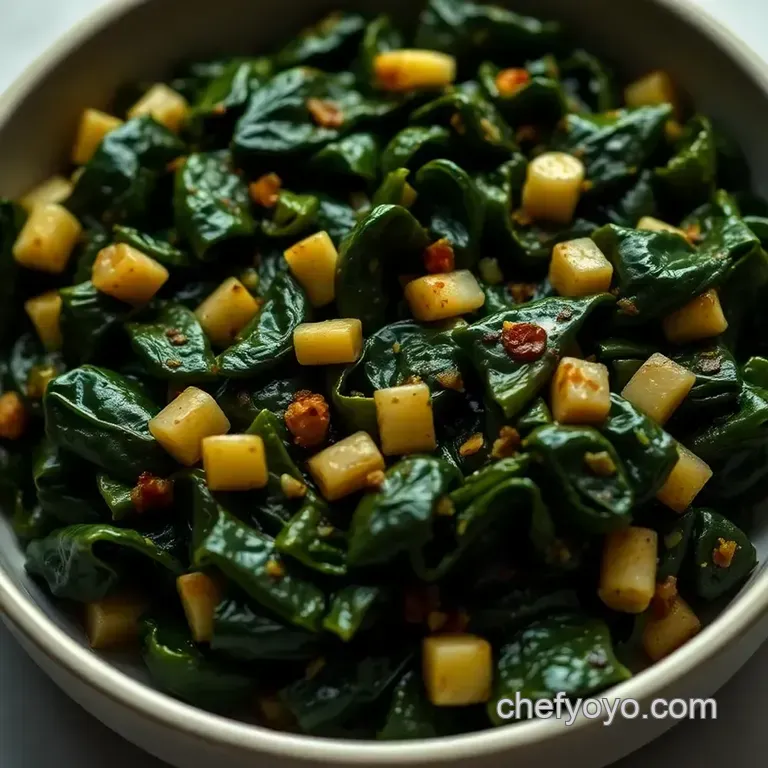 Soulful Southern Collard Greens presentation