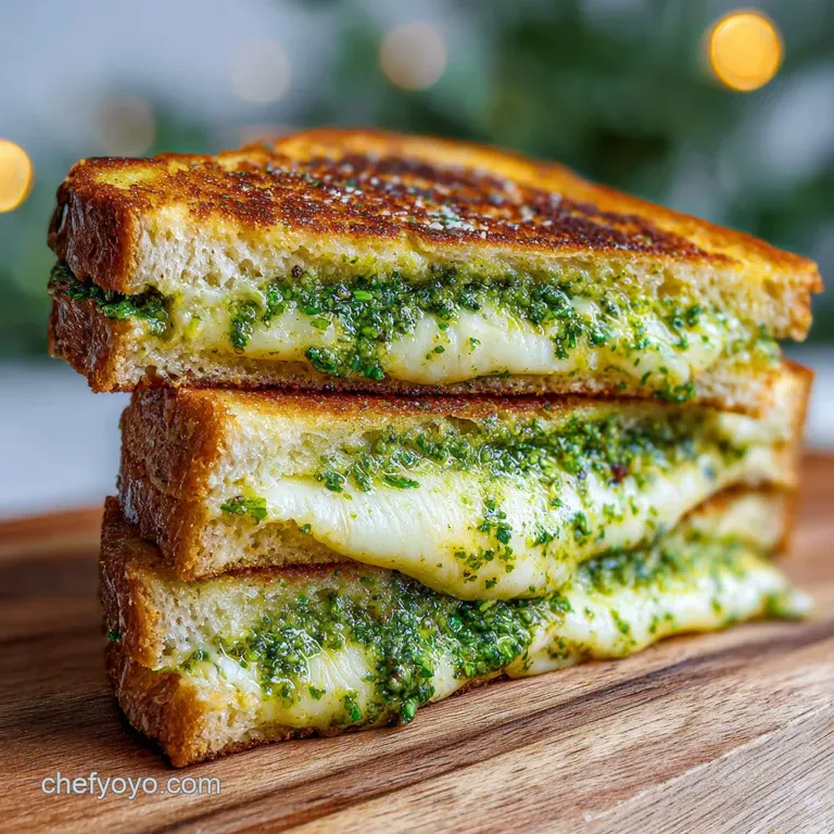 Sourdough Pesto Grilled Cheese: Shatter Crisp