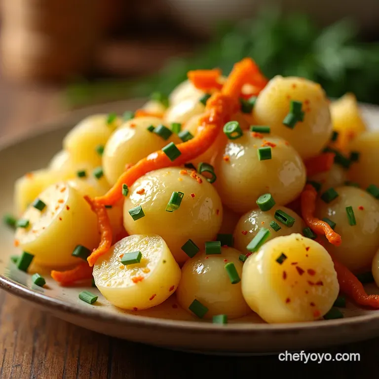 Southern Charm Potato Salad with Chives and Paprika presentation