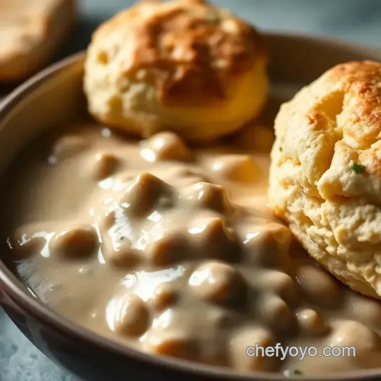 Southern Comfort: Biscuits and Creamy Sausage Gravy