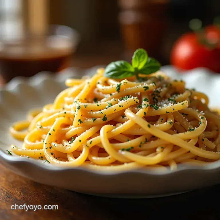 Spaghetti Carbonara presentation