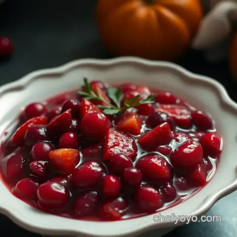Sparkling Cranberry Sauce with Orange and Ginger