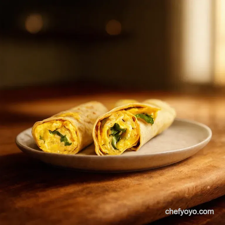 Speedy Spanish Tortilla Wrap presentation
