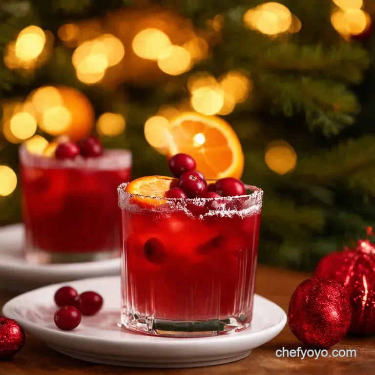 Spiced Cranberry Clementine Christmas Kiss presentation