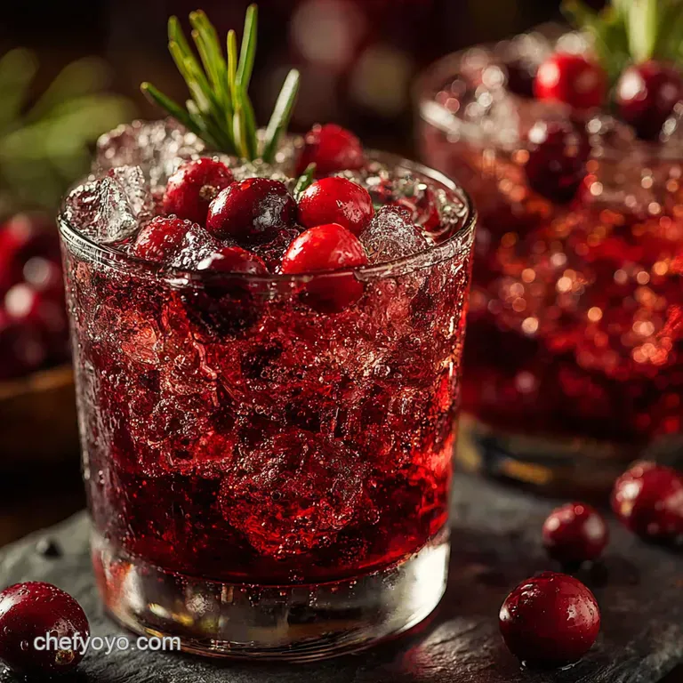 Spiced Cranberry Rosemary Winter Warmer