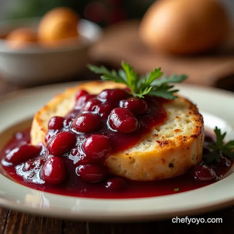 Spiced Orange Ginger Cranberry Sauce presentation