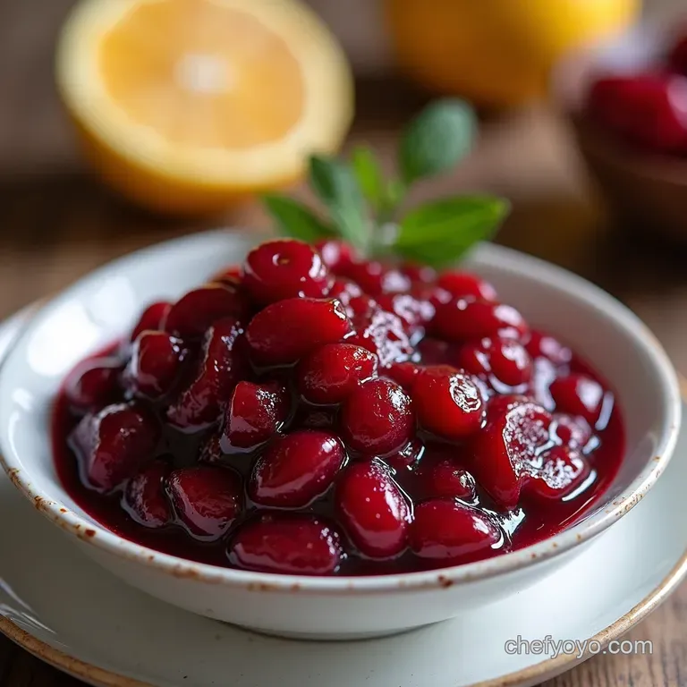 Spiced Orange Ginger Cranberry Sauce