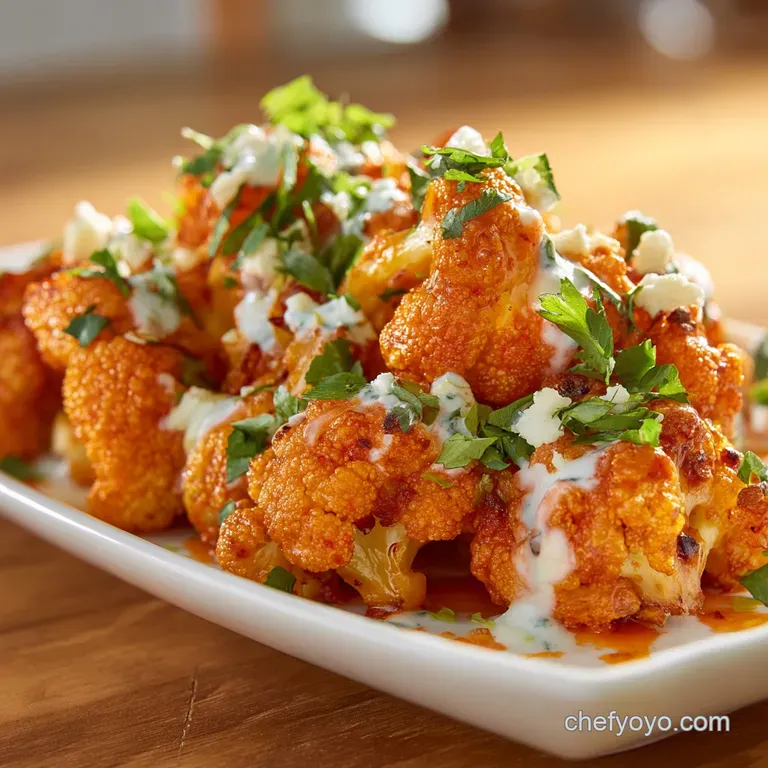 Spicy Buffalo Cauliflower Bites: Crispy Game Day Recipe