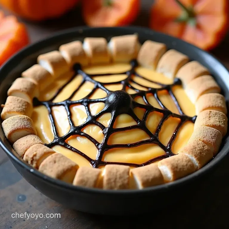 Spiderweb Smores Dip