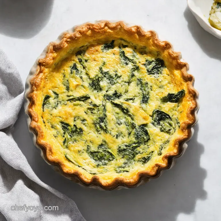Spinach and Artichoke Quiche Dipliciously Delicious
