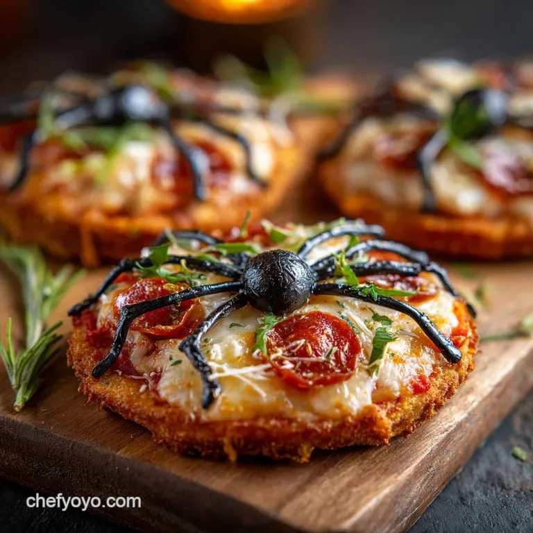 AList Appetisers Spooktacular Mini Spider Pizzas