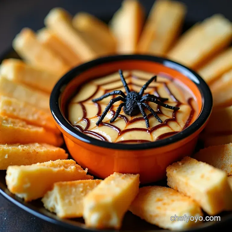 Spooky Spiderweb Dip