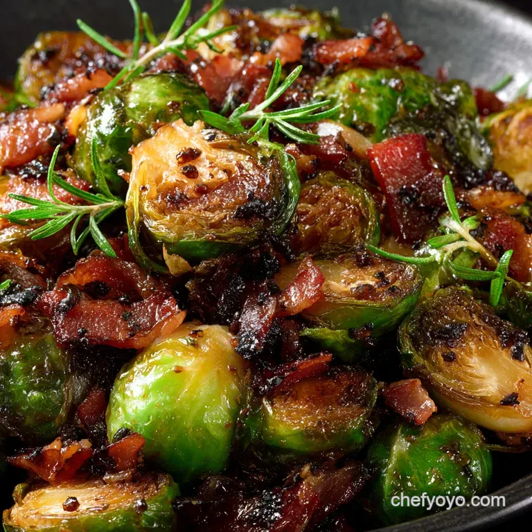 Sticky balsamic Brussels sprouts bacon Crispy Brus: Our Ultimate Holiday Side Dish