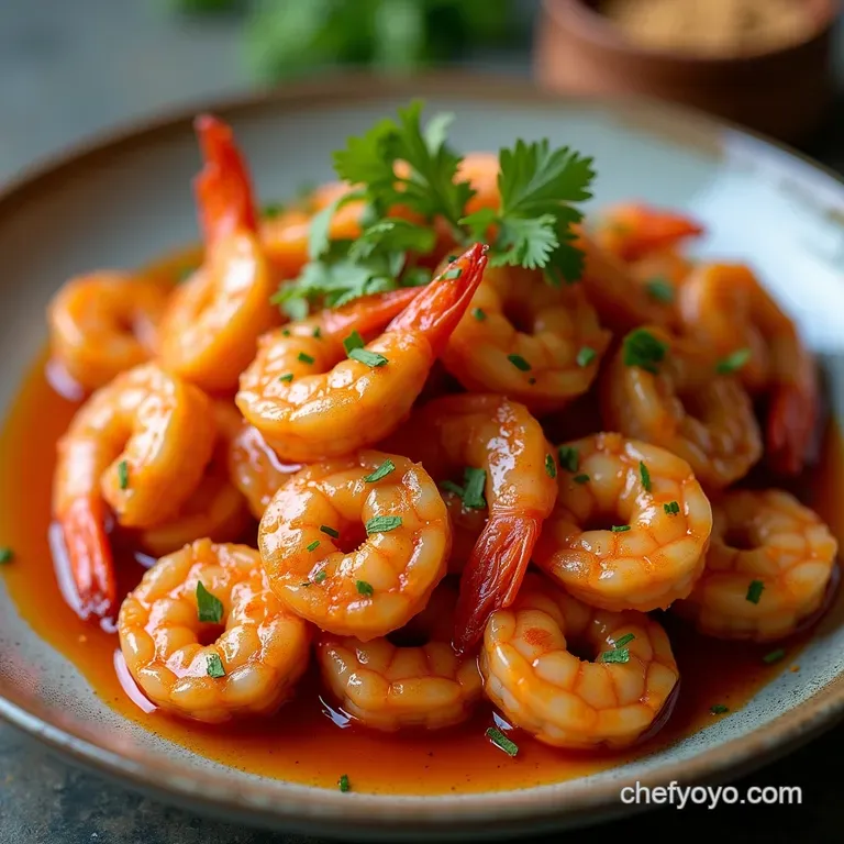 Sticky Firecracker Shrimp Sweet Spicy Gochujang Prawns