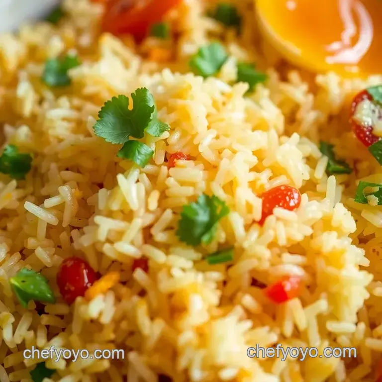 Stir-Fried Egg Rice: Zesty Curry Twist presentation