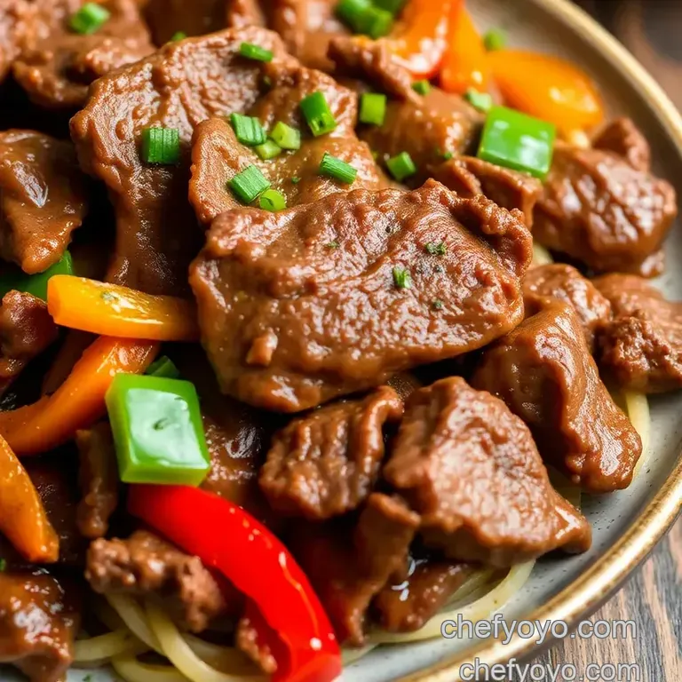 Stir-Fry Beef with Bold Pepper Flavor presentation