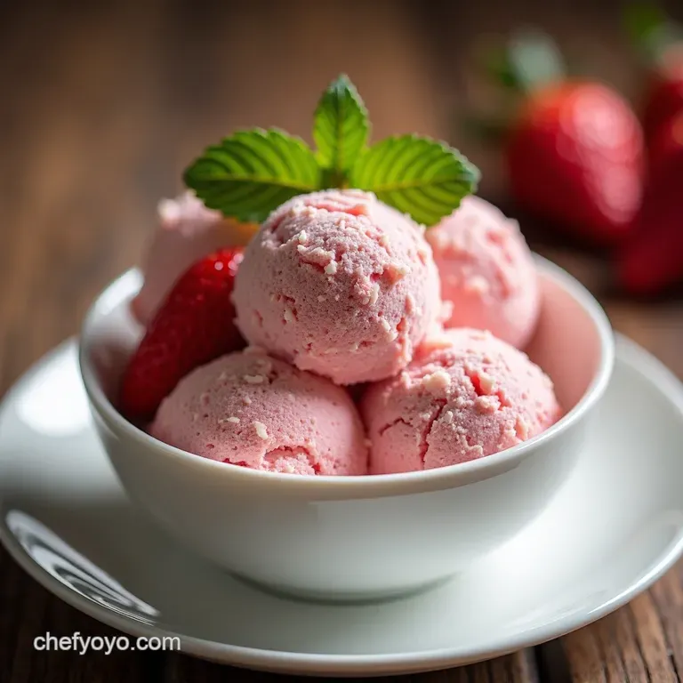 Strawberry Dream Cottage Cheese Ice Cream