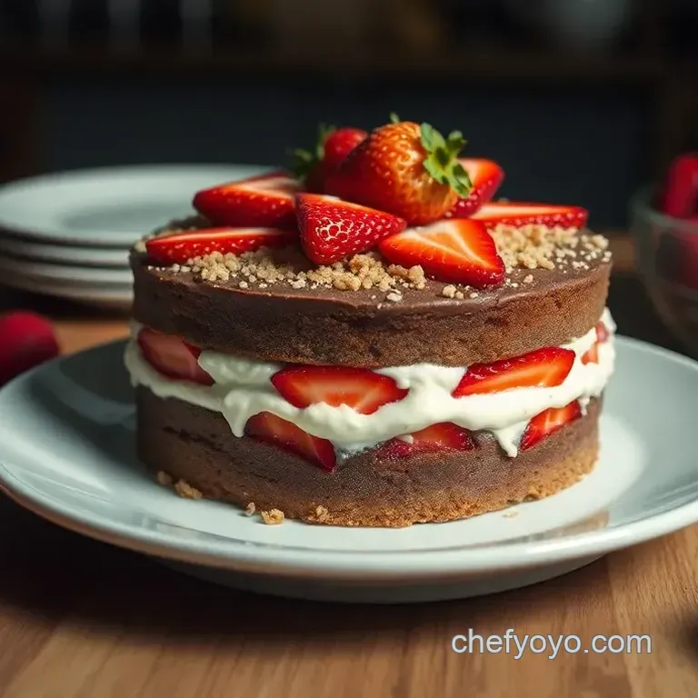 Strawberry Earthquake Cake