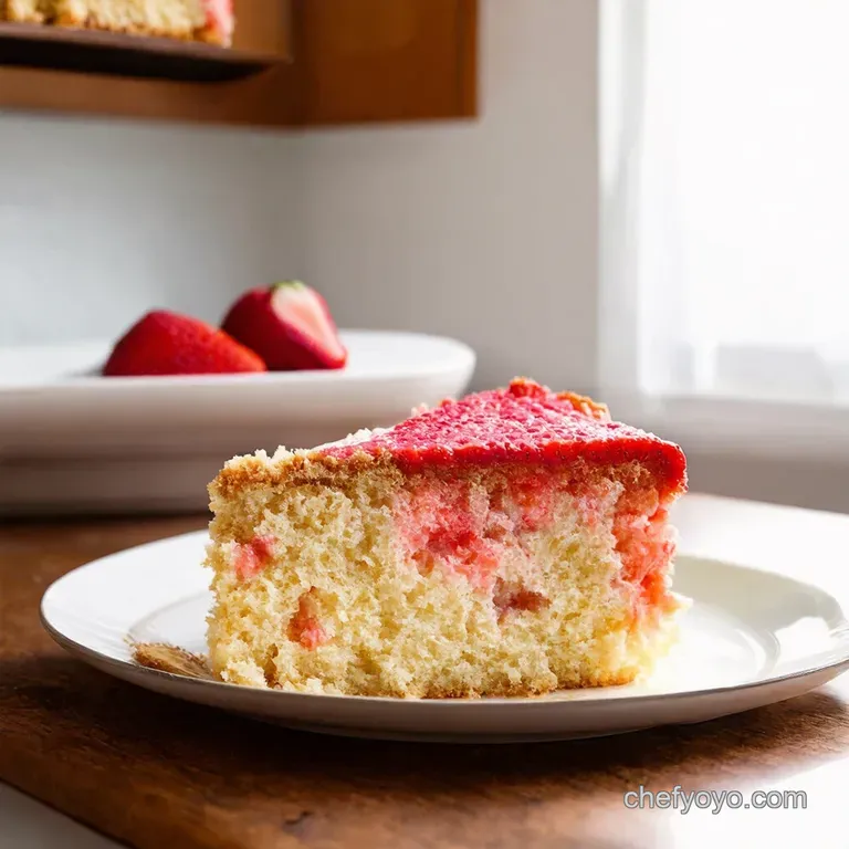 Strawberry Shortcake Celebration Cake presentation