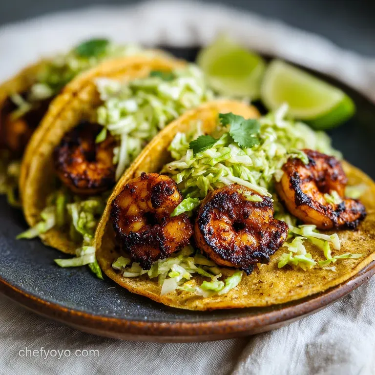 Shrimp Tacos: Street-Style with Lime Slaw
