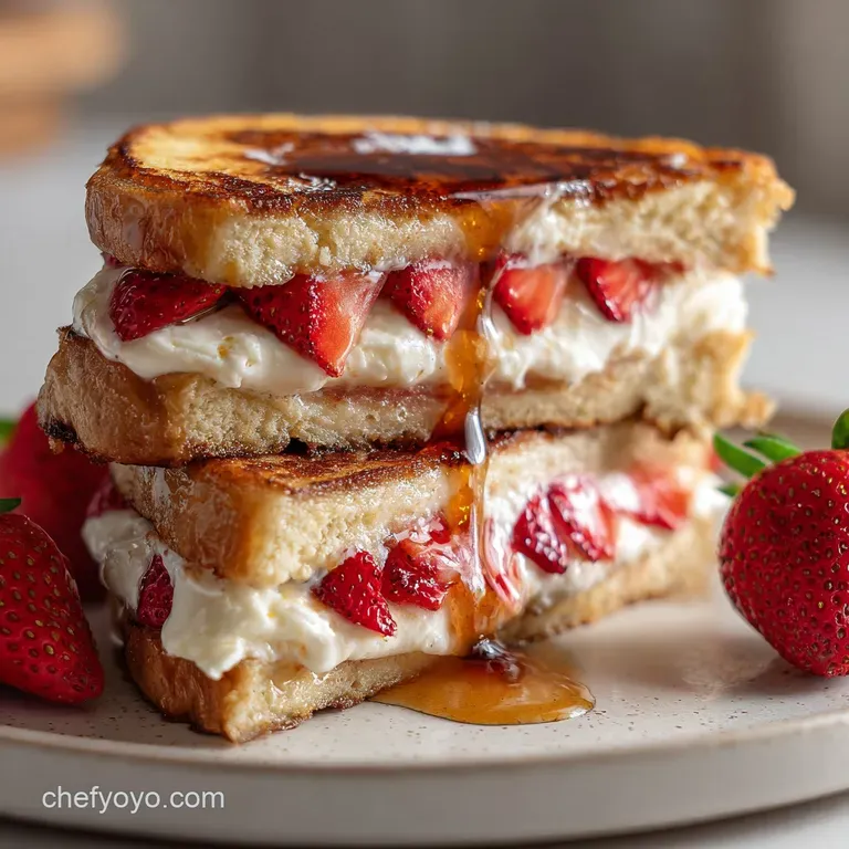Stuffed French Toast: Lemon Raspberry