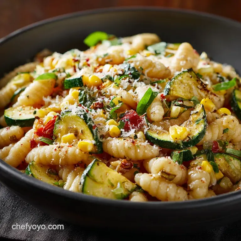Summer Cavatelli Pasta with Corn Zucchini and Toma: Our Best 35-Minute Recipe presentation