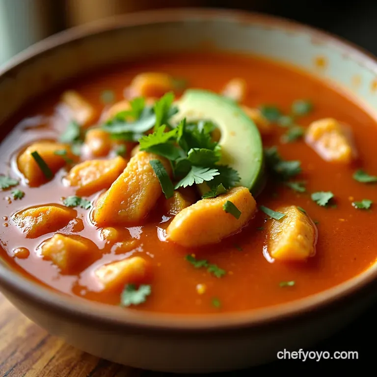 Sunshine Chicken Tortilla Soup a Healthy and Hearty Delight presentation