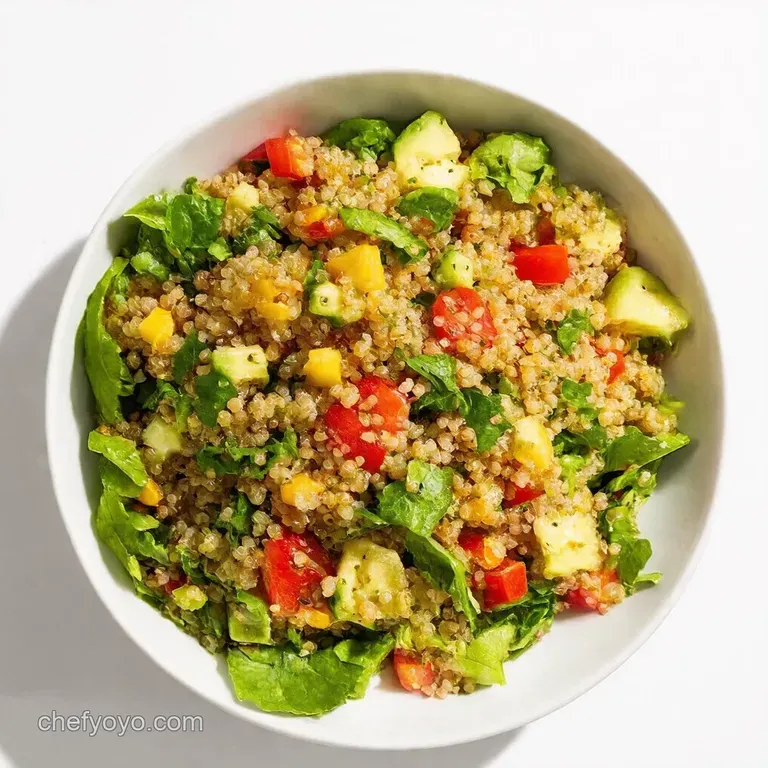 Sunshine in a Bowl Mediterranean Quinoa Salad