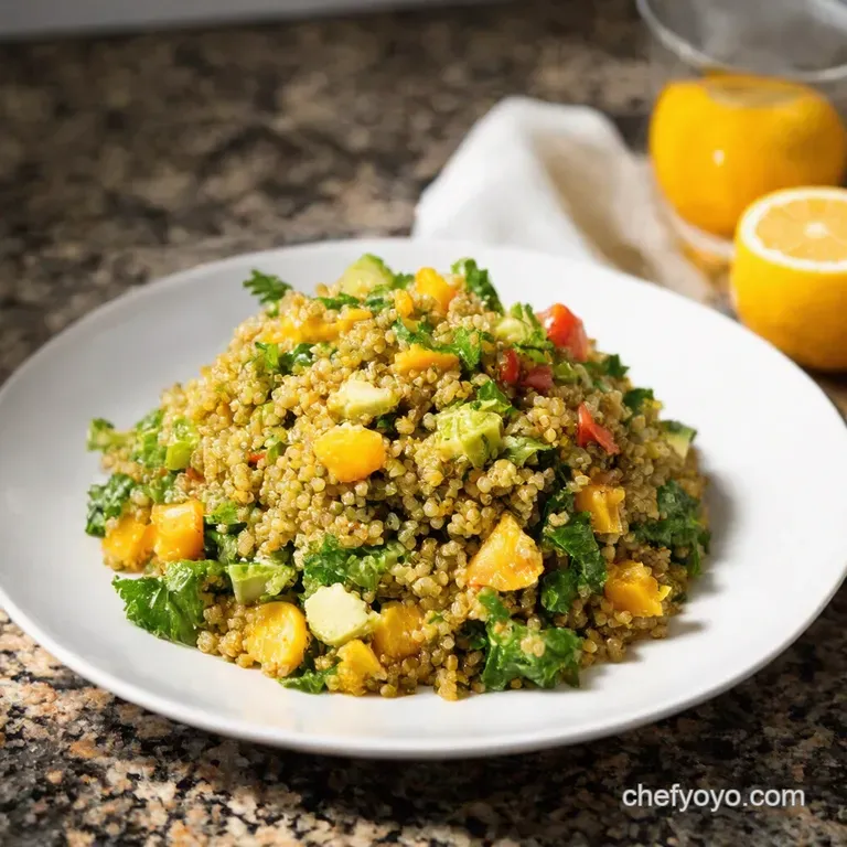 Sunshine Quinoa Salad presentation