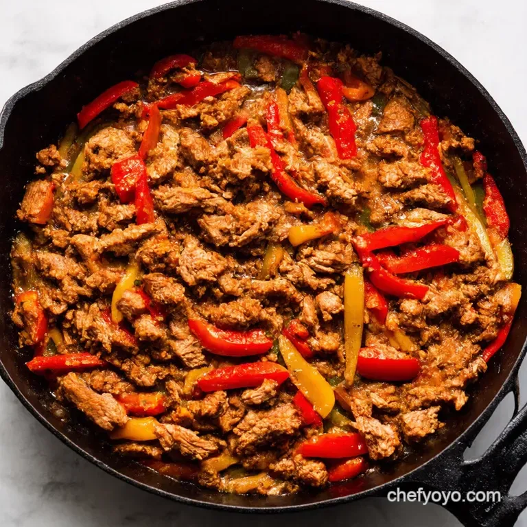 Sweet Smoky Ground Turkey and Peppers Skillet