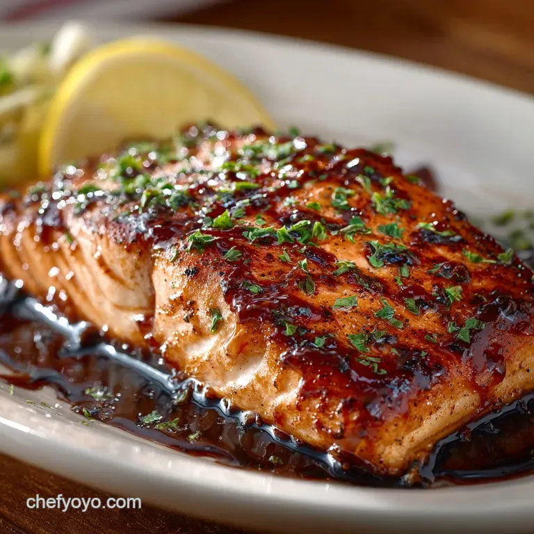 Sweet Smoky Texas Roadhouse Salmon Grilled to Perfection presentation