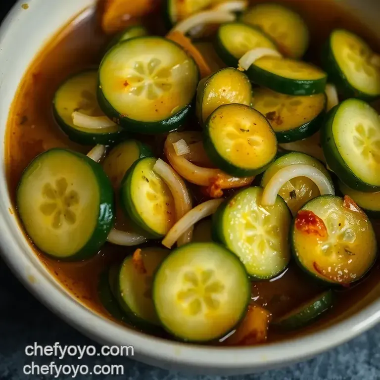Sweet & Tangy Bread and Butter Cucumber Pickles presentation