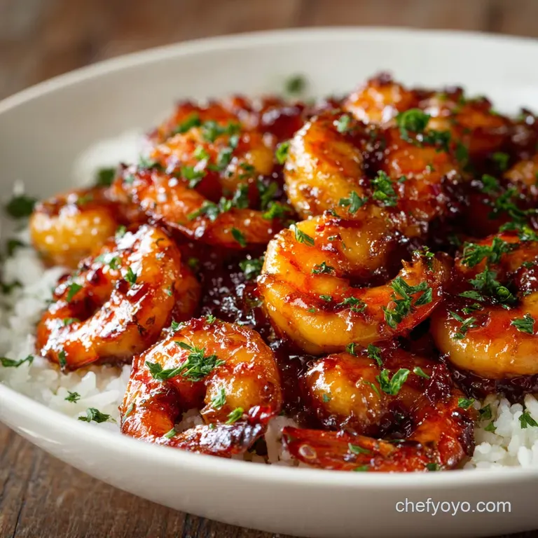 Honey Garlic Shrimp: Sticky Sweet and Swift Weeknight Wonder presentation