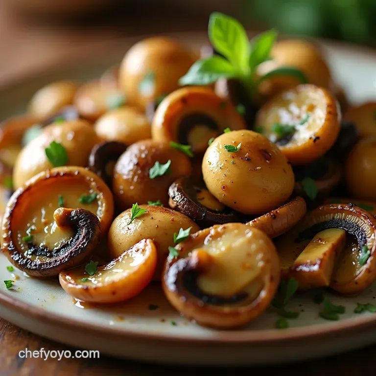 Sunkissed Synfree Garlic Herb Mushrooms Perfect for Slimming Success presentation