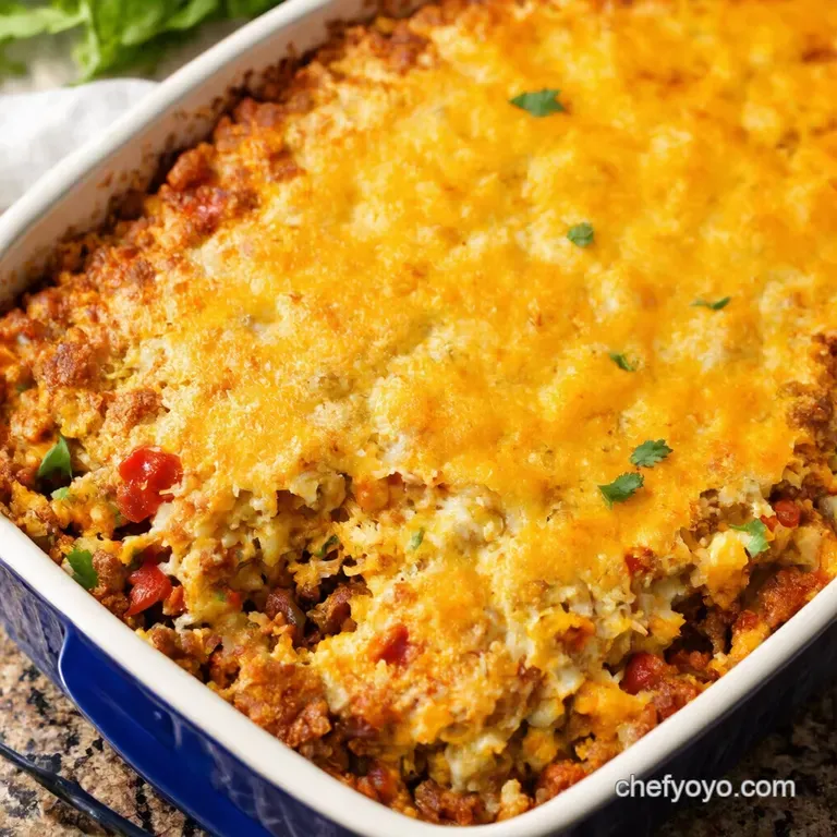 Taco Fiesta Bake presentation