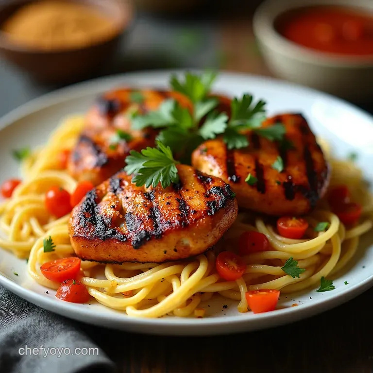 TajinSpiced Grilled Chicken with Mango Salsa