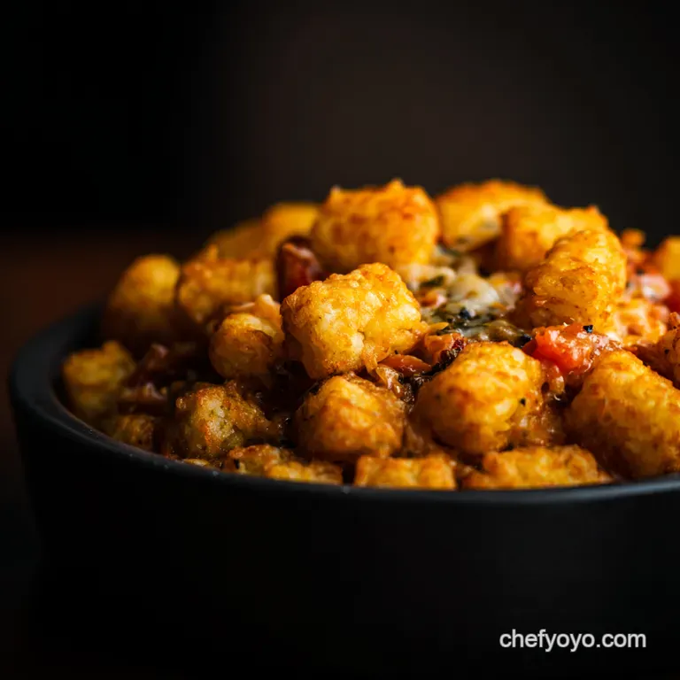Tater Tot Hotdish presentation