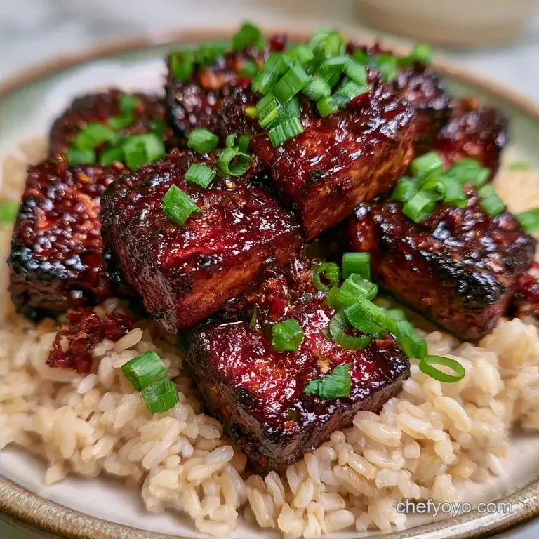 Crispy Teriyaki Tofu Brown Rice
