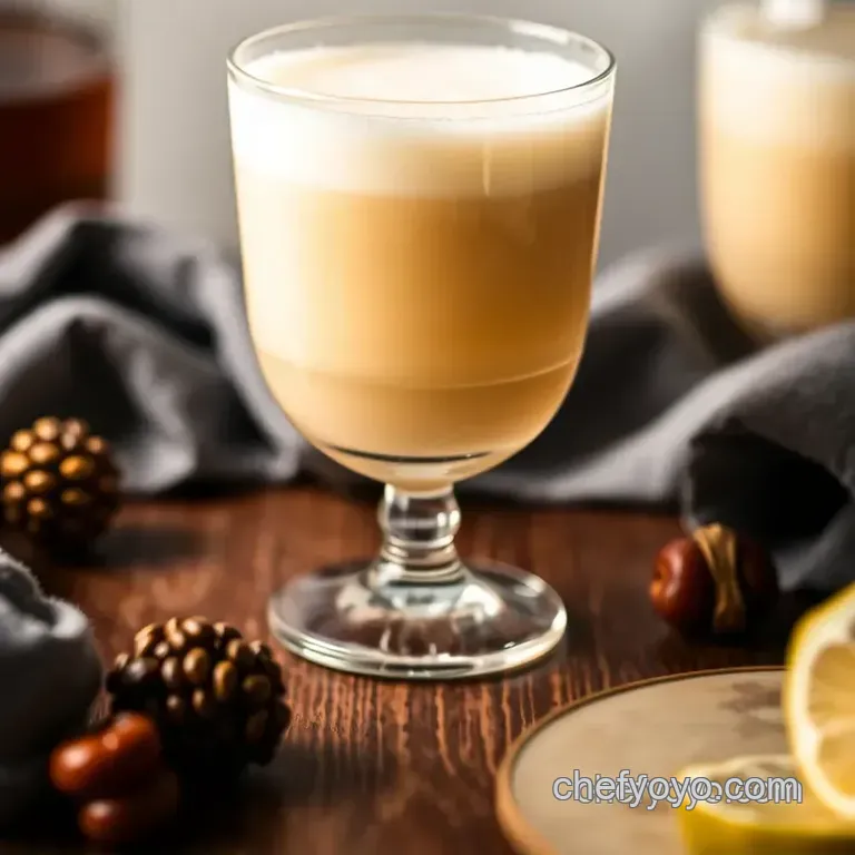 The Classic Brandy Alexander presentation