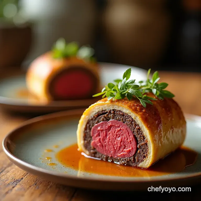 The Golden Crown Mastering the Classic Beef Wellington presentation