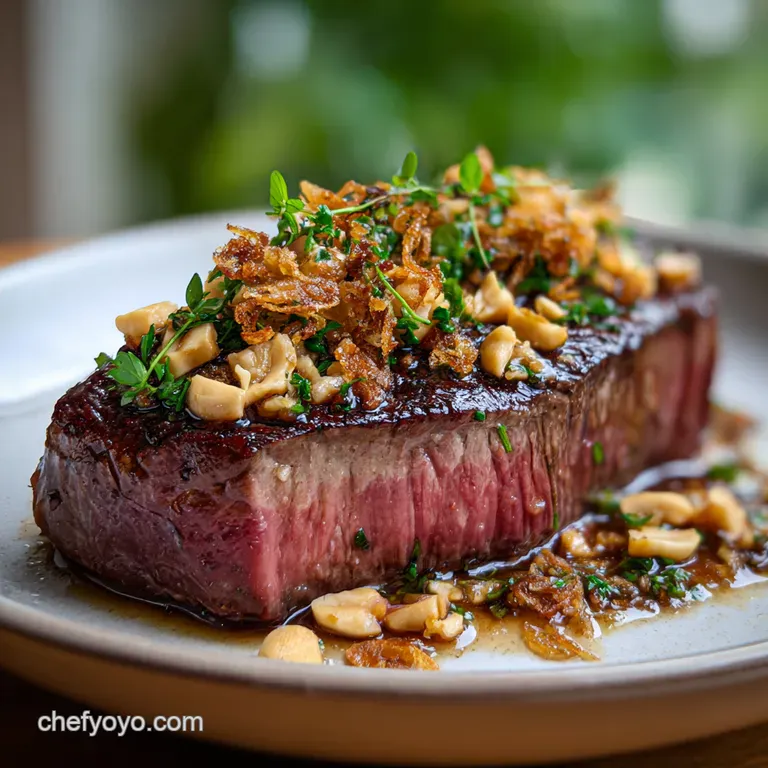 The Governors Cut Managed Sous Vide Fillet with Brown Butter presentation