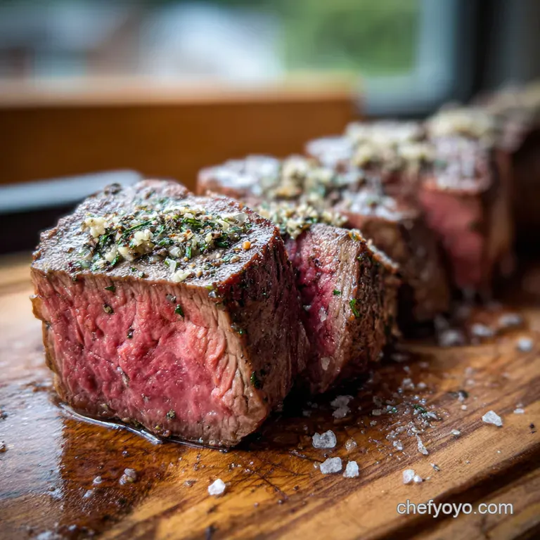 The Managed Wellington Individual Beef Portions with Truffle Duxelles presentation