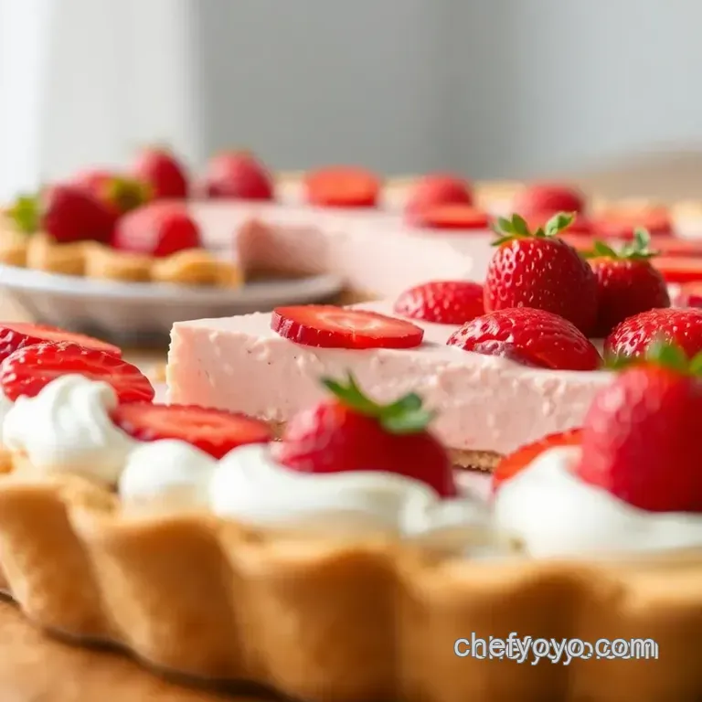 The Perfect All-American Strawberry Pie (With a British Twist!) presentation