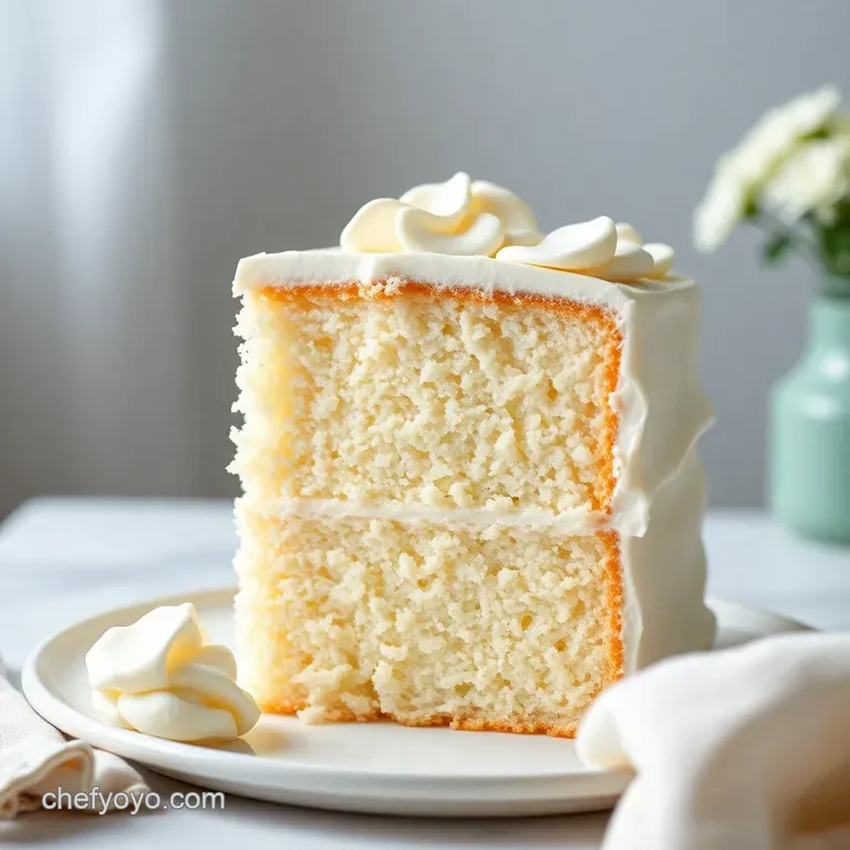 The Perfect Cloud White Cake