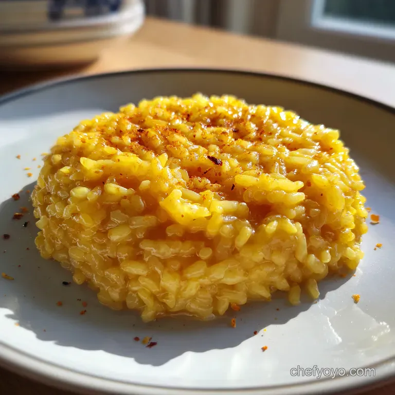The Perfectly Managed Risotto Saffron and Parmesan