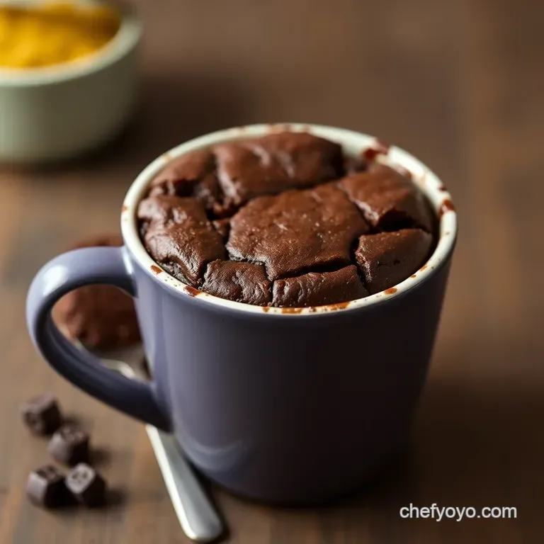 The Ridiculously Easy One-Minute Mug Brownie presentation