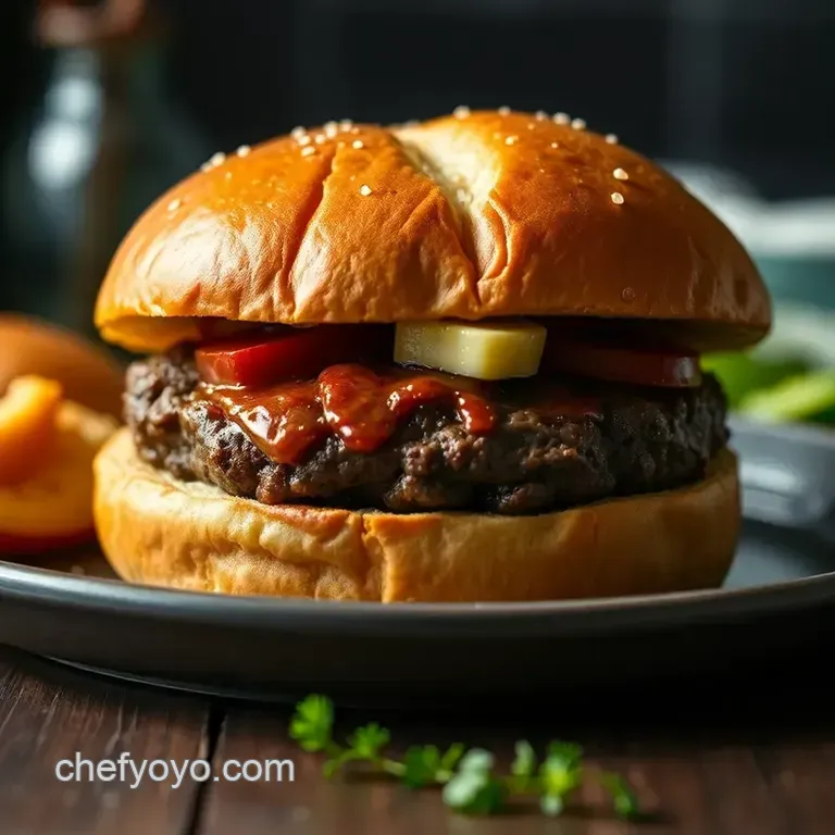 The Ultimate Backyard Smash Burger presentation